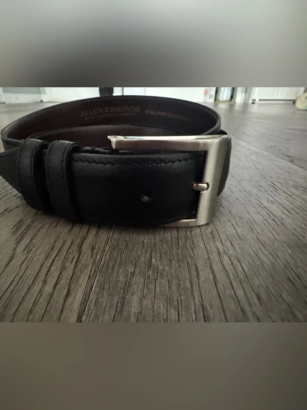 Allen Edmonds Men’s Wide Basic Dress Belt - Black